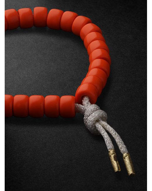Carolina Bucci Red Forte Beads Cornelian Bracelet for men