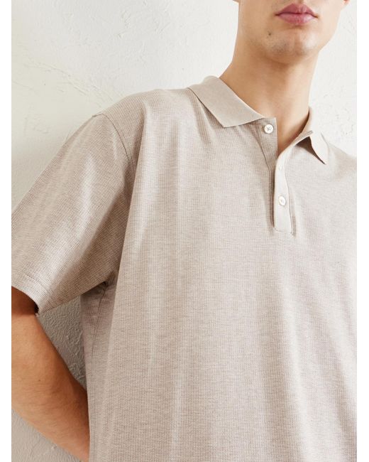 Peter Millar Natural Barnes Stretch-jersey Polo Shirt for men