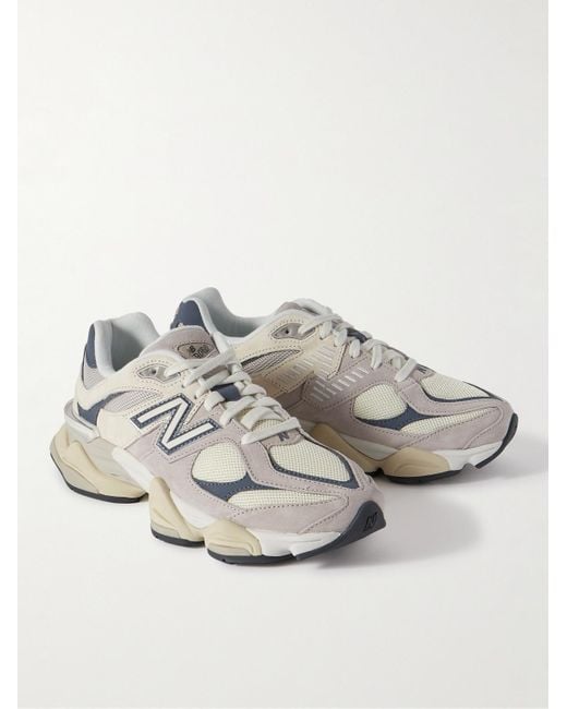 New Balance 9060 Sneakers aus Veloursleder und Mesh in White für Herren