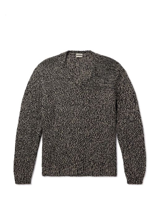 Massimo Alba Gray Jacob Organic Cotton And Mulberry Silk-Blend Sweater for men