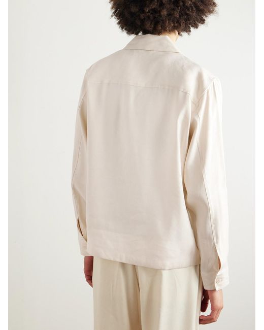NN07 Natural Alban 1808 Lenzing Ecovero And Linen-Blend Jacket for men