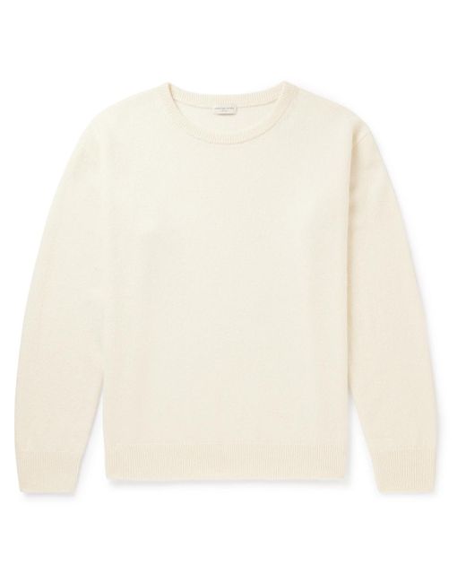 Dries Van Noten White Wool And Cashmere-blend Sweater for men