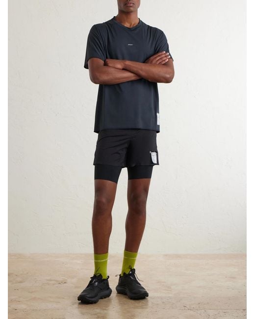 Satisfy Black Auralite Uv T-Shirt for men