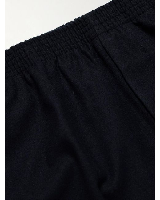 Loro Piana Blue Gaspard Tapered Virgin Wool And Cashmere-Blend Trousers for men