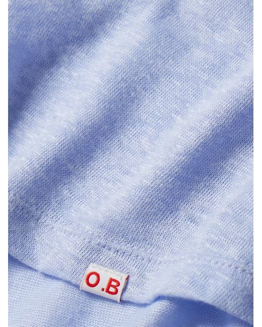 Orlebar Brown OB-T T-Shirt aus Leinen-Jersey in Blue für Herren