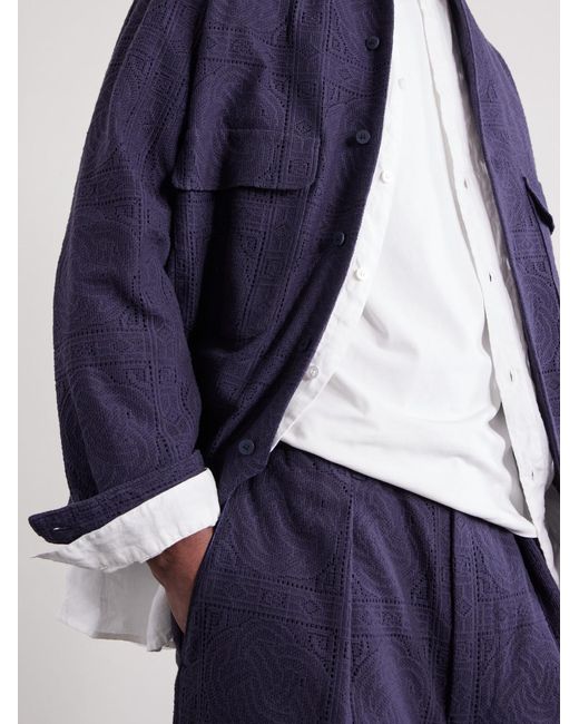 Blue Blue Japan Blue Cotton-Blend Shirt for men