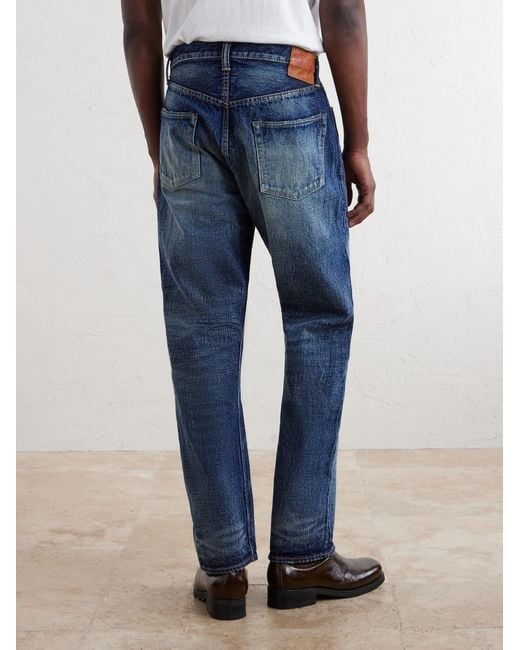 Fullcount Blue Fear Of Dark Straight-Leg Jeans for men