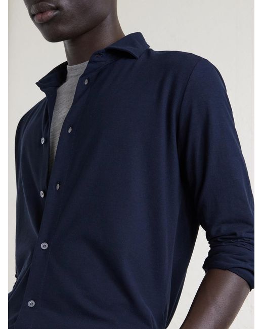 Slowear Blue Zanone Slim-Fit Icecotton Shirt for men