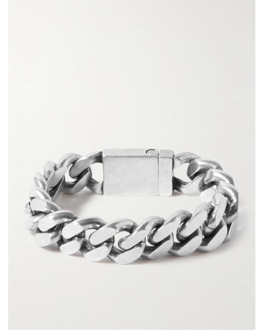 Bracciale A Catena di Saint Laurent in Metallic da Uomo