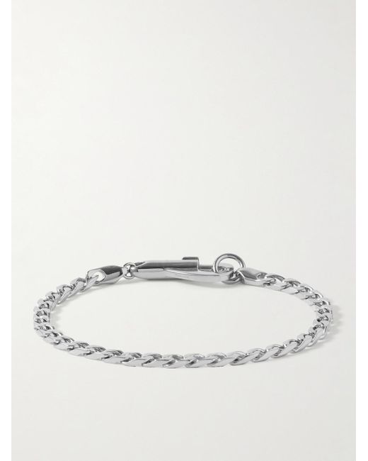 Miansai Natural Snap Silver Chain Bracelet for men