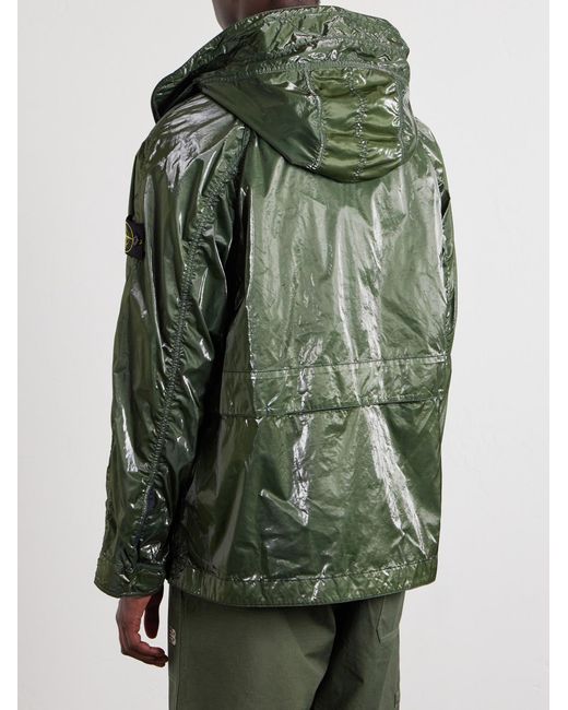 Stone Island Green New Balance Cotton-Ripstop Jacket for men