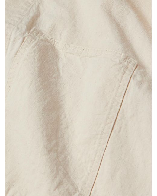 Orslow Natural Cotton-twill Overshirt for men