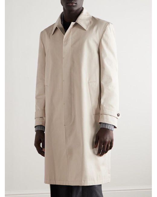 Officine Generale Natural Henrick Cotton-Twill Trench Coat for men