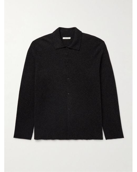 The Row Black Iverson Virgin Wool And Cashmere-Blend Cardigan for men