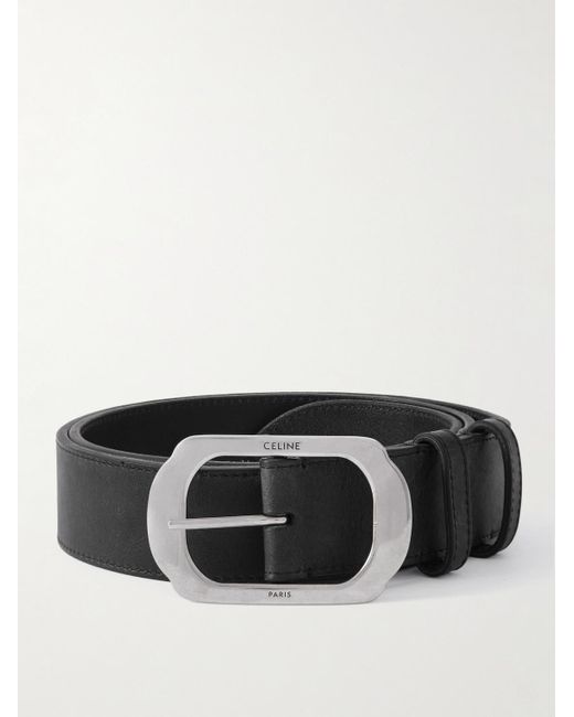 Céline Black 3.5Cm Leather Belt for men