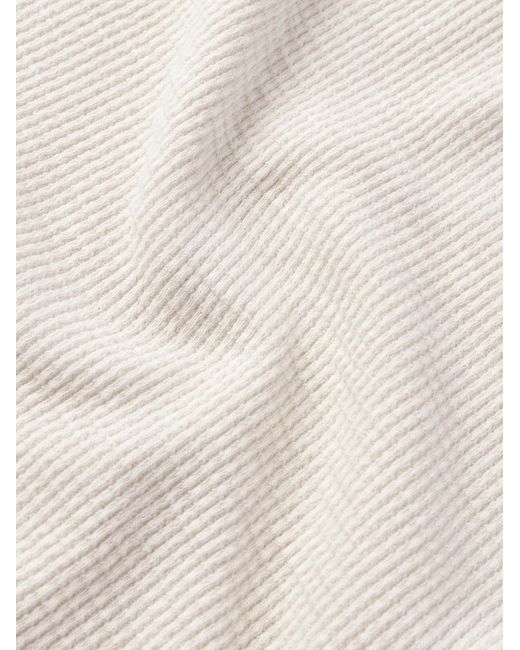 RRL Natural Slim-Fit Waffle-Knit Cotton Henley T-Shirt for men