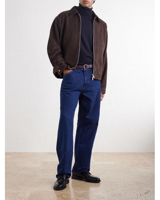 Slowear Blue Flexwool Rollneck Sweater for men
