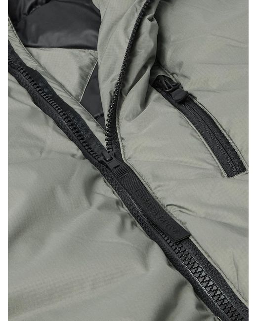 Canada Goose Gray Lodge Packable Quilted Nylon-ripstop Down Hooded Jacket for men