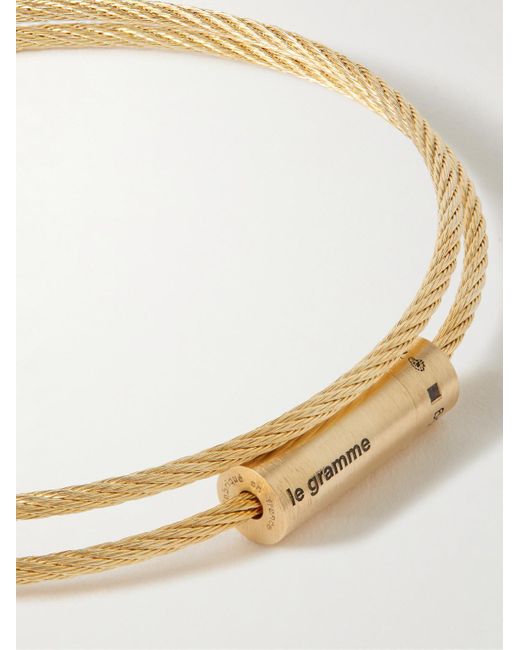 Le Gramme Natural 21g 18-karat Recycled Gold Bracelet for men