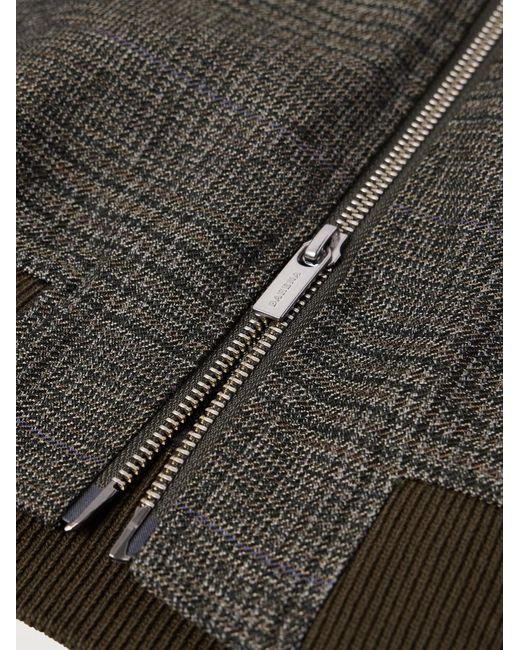 Barena Gray Virgin Wool-Blend Jersey Varsity Jacket for men