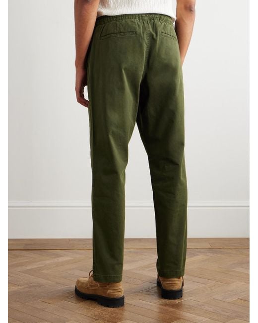 Polo Ralph Lauren Green Prepster Tapered Cotton-blend Twill Drawstring Trousers for men