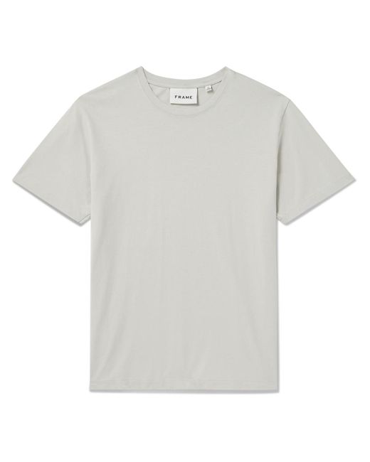 FRAME White Cotton-jersey T-shirt for men