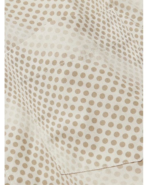 Mr P. White Polka-Dot Organic Cotton Shirt for men