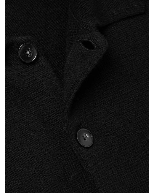 Canali Blue Wool And Cashmere-Blend Cardigan for men