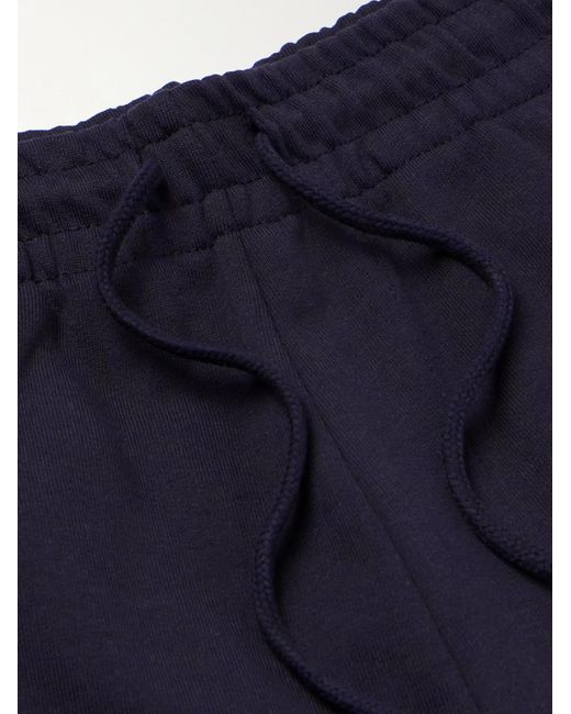 Dries Van Noten Blue Straight-leg Cotton-jersey Sweatpants for men