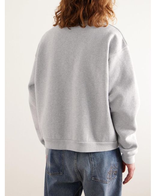 CHERRY LA White Logo-embroidered Cotton-blend Jersey Sweatshirt for men