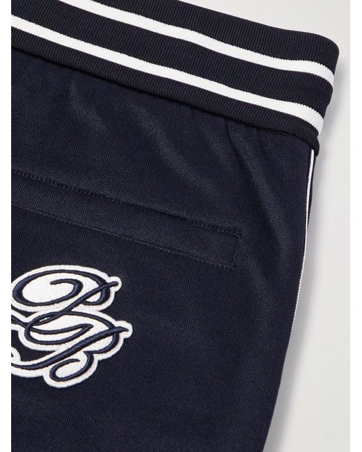 Balmain PB Jogginghose aus Jersey mit Logoapplikation und Streifen in Blue für Herren