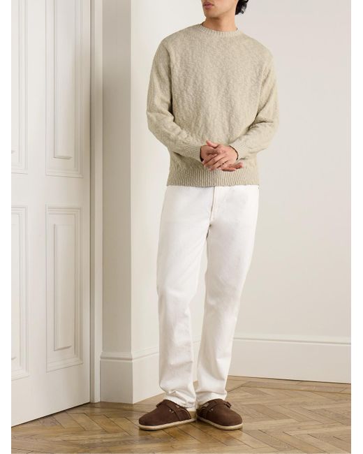 Beams Plus Pullover aus einer Baumwollmischung in White für Herren