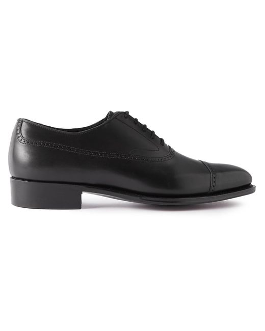 George Cleverley Black Charles Leather Oxford Shoes for men