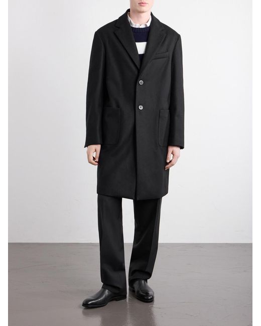 Barena Blue Wool-Blend Coat for men