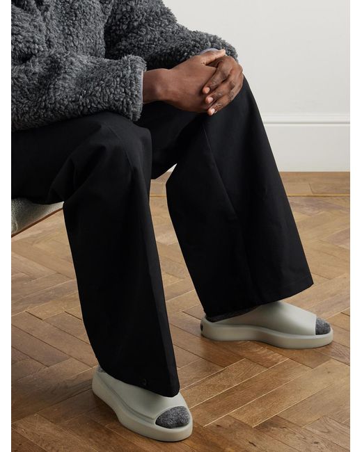 Fear Of God Gray Rubber Slides for men