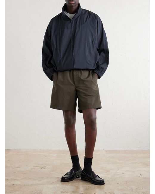 Givenchy Green Straight-Leg Shell Shorts for men