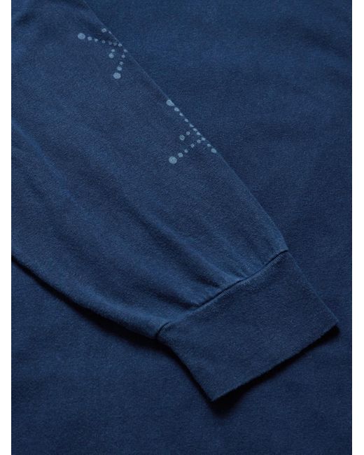 Maglia in jersey di cotone con stampa Kobolevi di Blue Blue Japan in Blue da Uomo