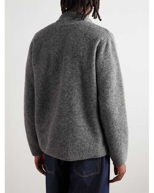 Hartford Gray Jock Wool-Blend Bouclé Bomber Jacket for men
