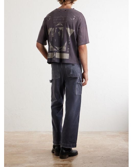 Enfants Riches Deprimes Blue Straight-Leg Distressed Jeans for men