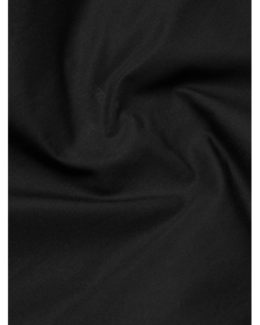 Jil Sander Black Organic Cotton-Twill Zip-Up Overshirt for men