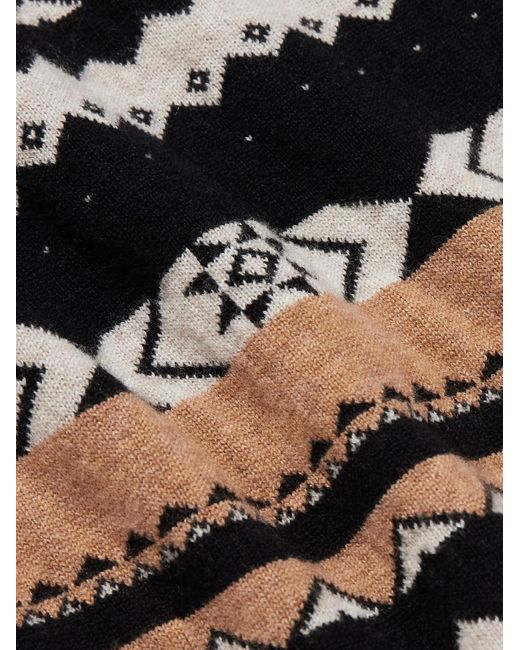 MANAAKI Ärmelloser Pullover aus Jacquard-Strick aus einer Merinowoll-Kaschmirmischung in Black für Herren