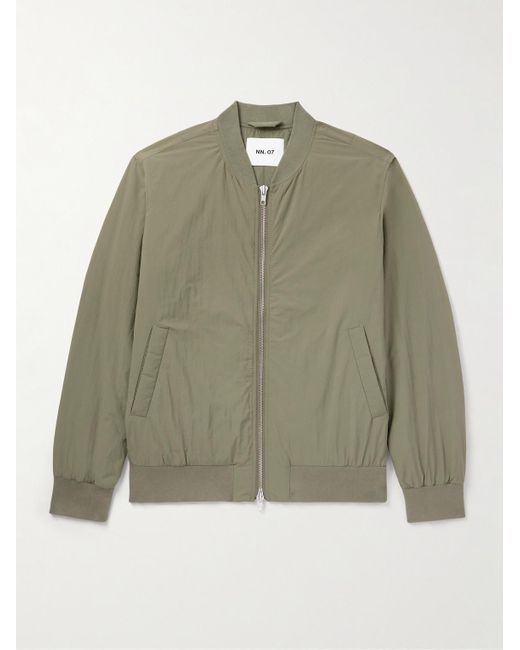 NN07 Green Dixon 8280 Padded Recycled-Shell Bomber Jacket for men