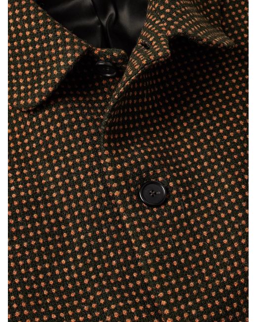 Bode Brown Hedgerow Wool-Tweed Coat for men