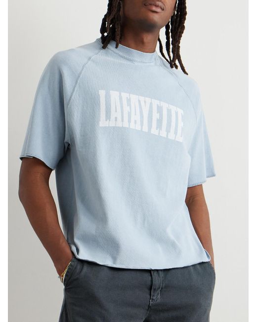 Remi Relief Blue Lafayette Cotton-Jersey T-Shirt for men
