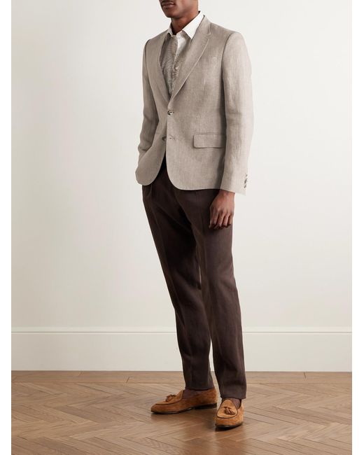 Paul Smith Natural Delave Linen Blazer for men