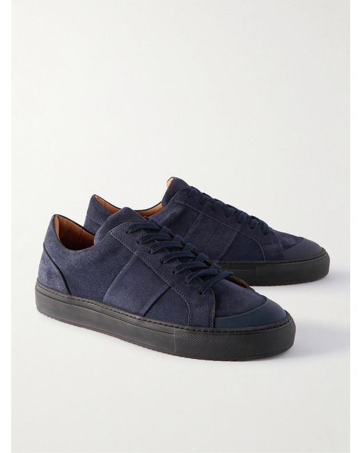 Mr P. Blue Larry Regenerated Suede By Evolo Sneakers for men
