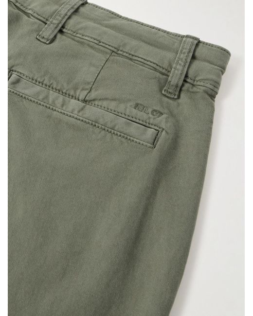 NN07 Green Aden 1923 Straight-leg Organic Cotton-blend Twill Chinos for men