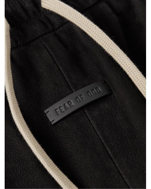 Pantaloni A Gamba Affusolata di Fear Of God in Black da Uomo
