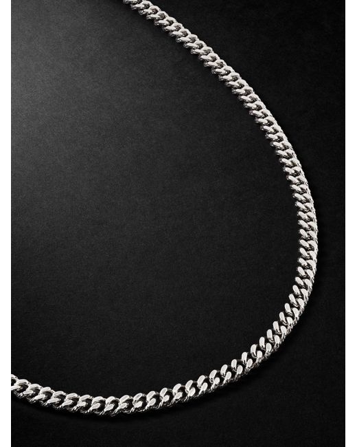 John Hardy Black Sterling Curb Chain Necklace for men