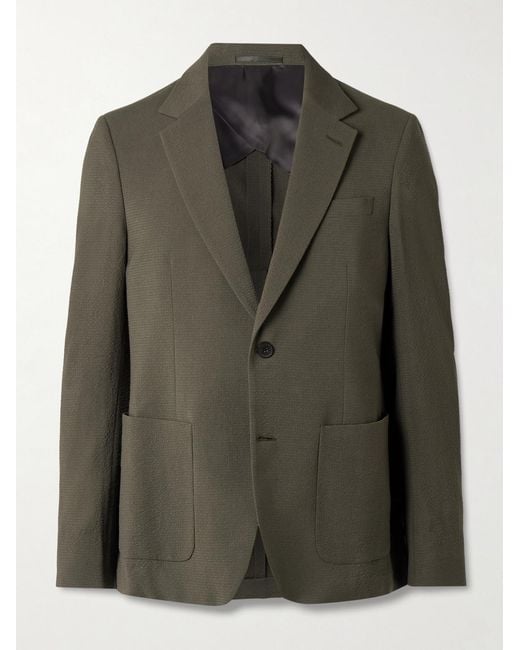 Mr P. Green Wool-Blend Seersucker Suit Jacket for men